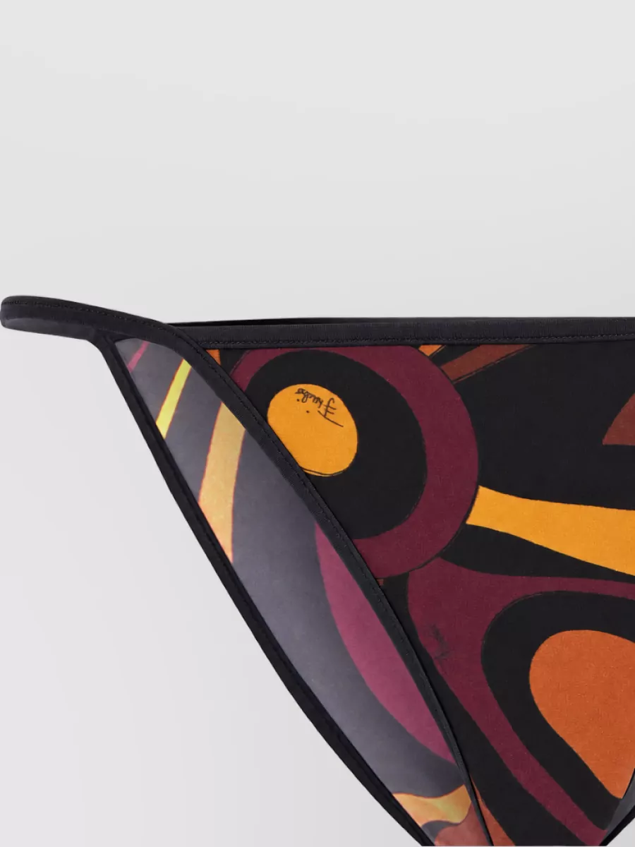 Pucci Low-Rise Abstract-Print Bikini Brief