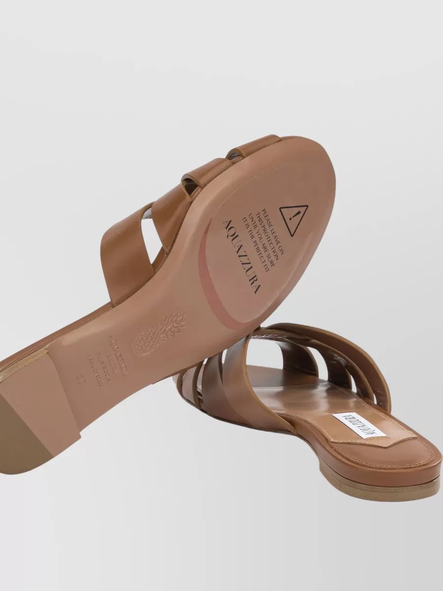 Aquazzura Leather Slides