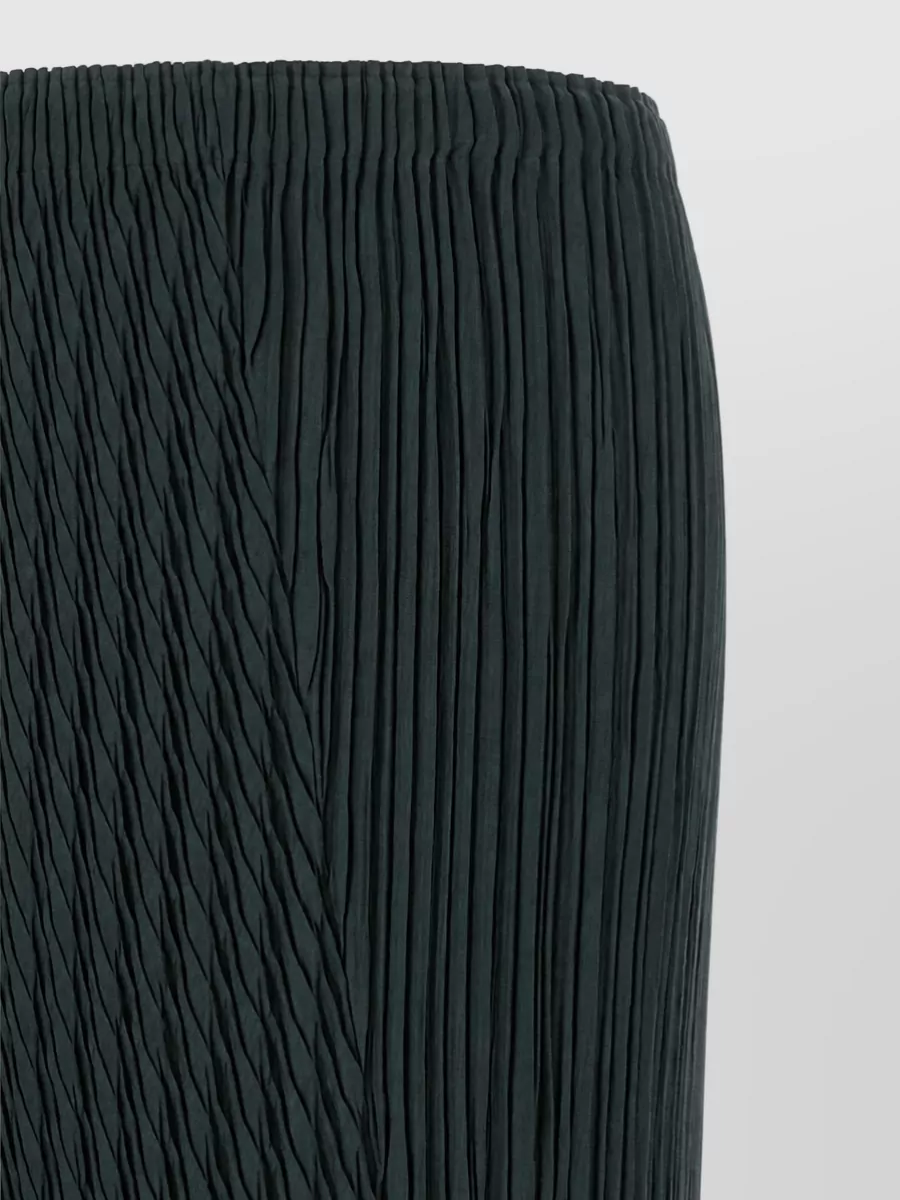 Issey Miyake Asymmetric Pleated Midi Skirt
