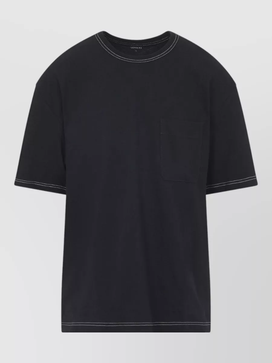 Lemaire Short Sleeve T Shirt Chest Pocket Stitching
