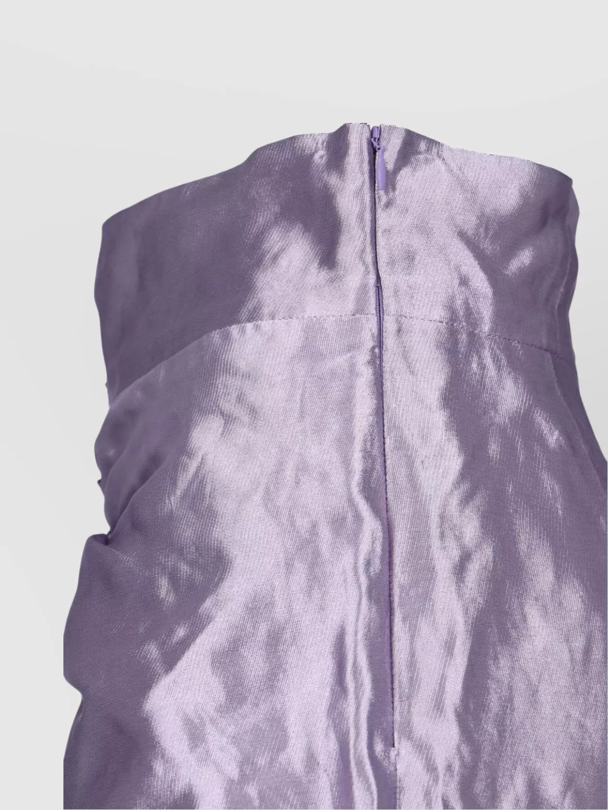Maison Margiela Women's 'metallic Satin Midi Wrap Skirt With In Purple