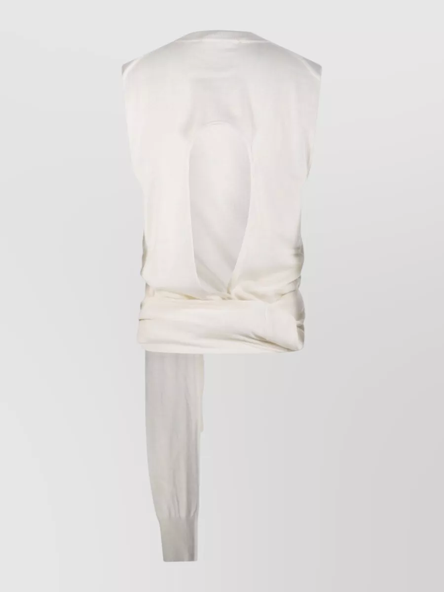 Róhe Cashmere Open Back Wrap Knitted Top