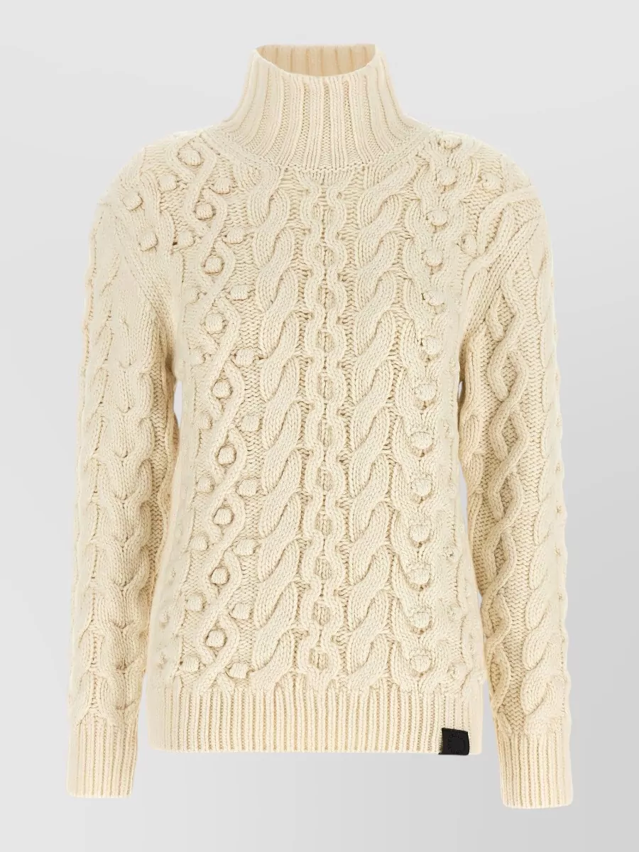 Stella Mccartney virgin wool cable-knit turtleneck jumper