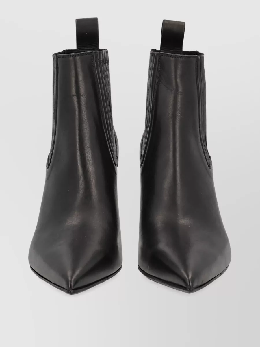 Rick Owens Leather Ankle Lace-Up Boots