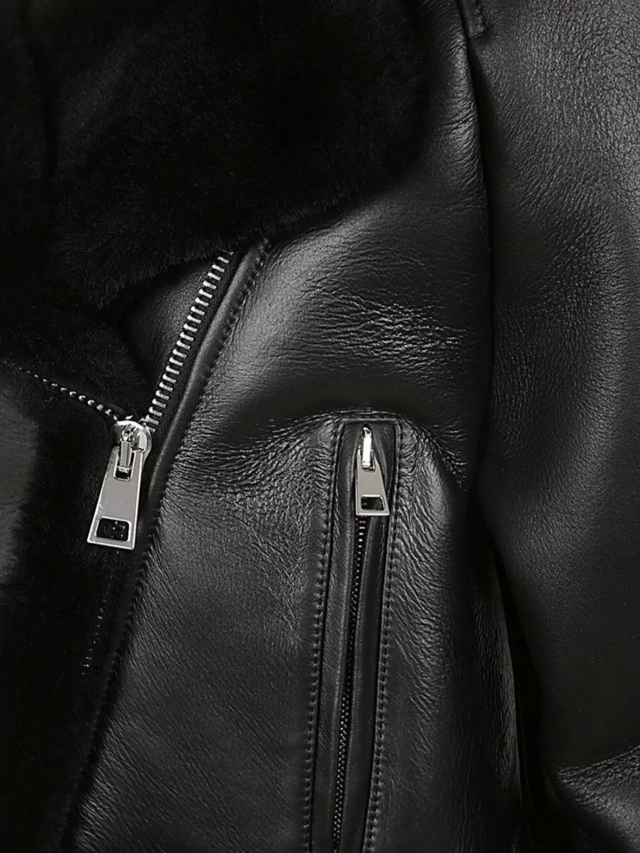 Blancha Cropped Shearling Coat Faux Fur