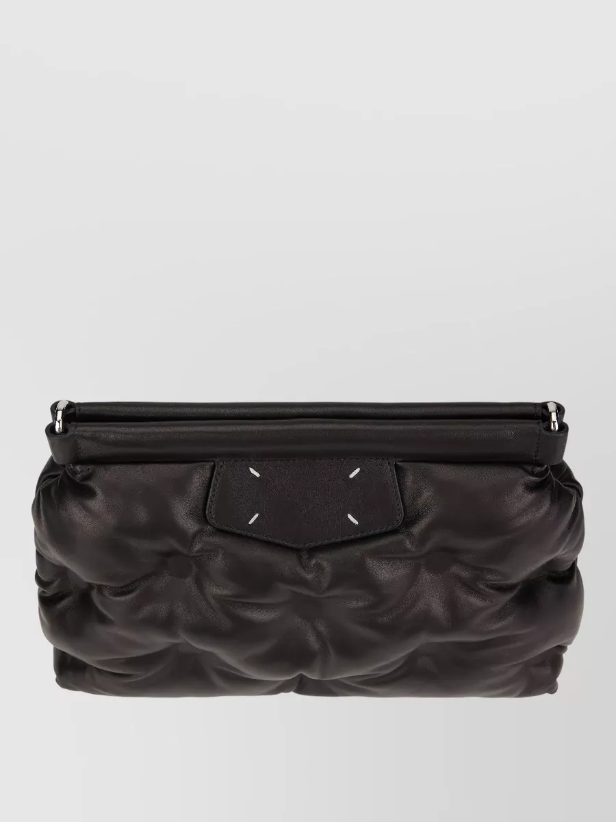 Maison Margiela Glam Slam Leather Quilted Clutch Bag