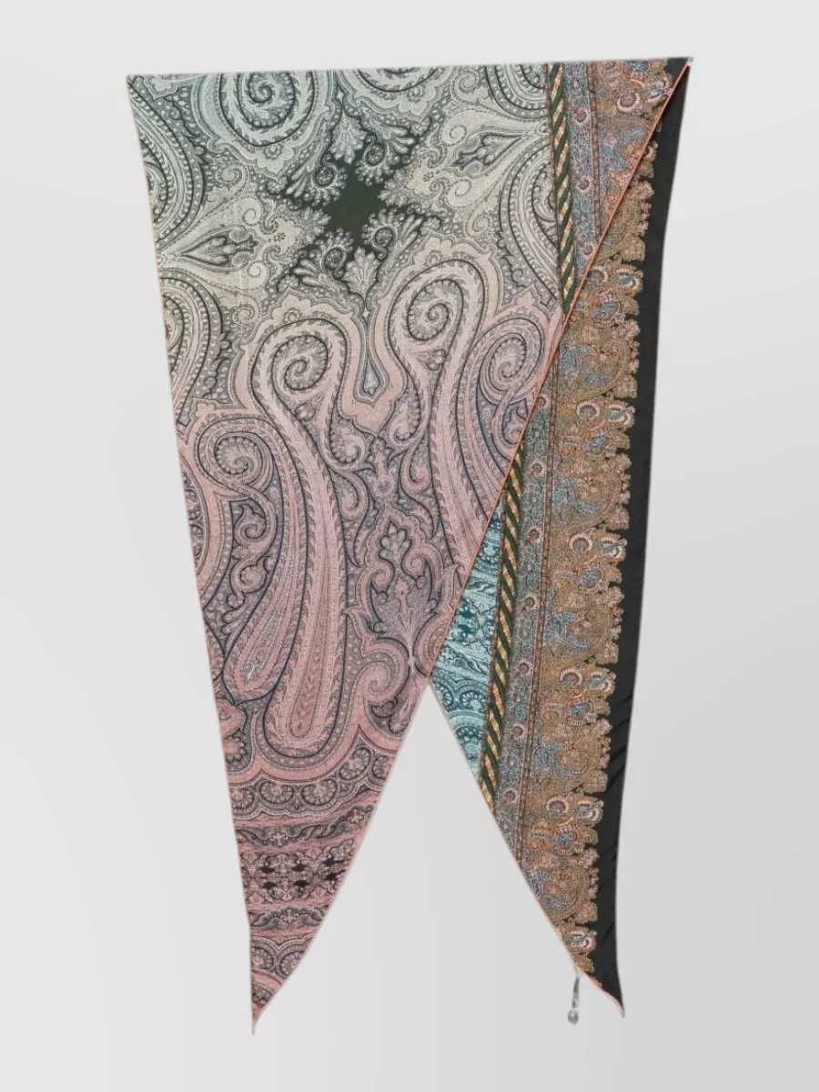 Pierre louise mascia printed silk scarf