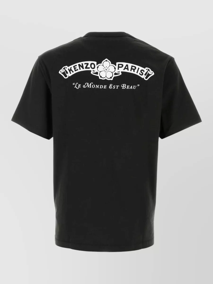 Kenzo Logo Print Cotton Short Sleeve T-Shirt