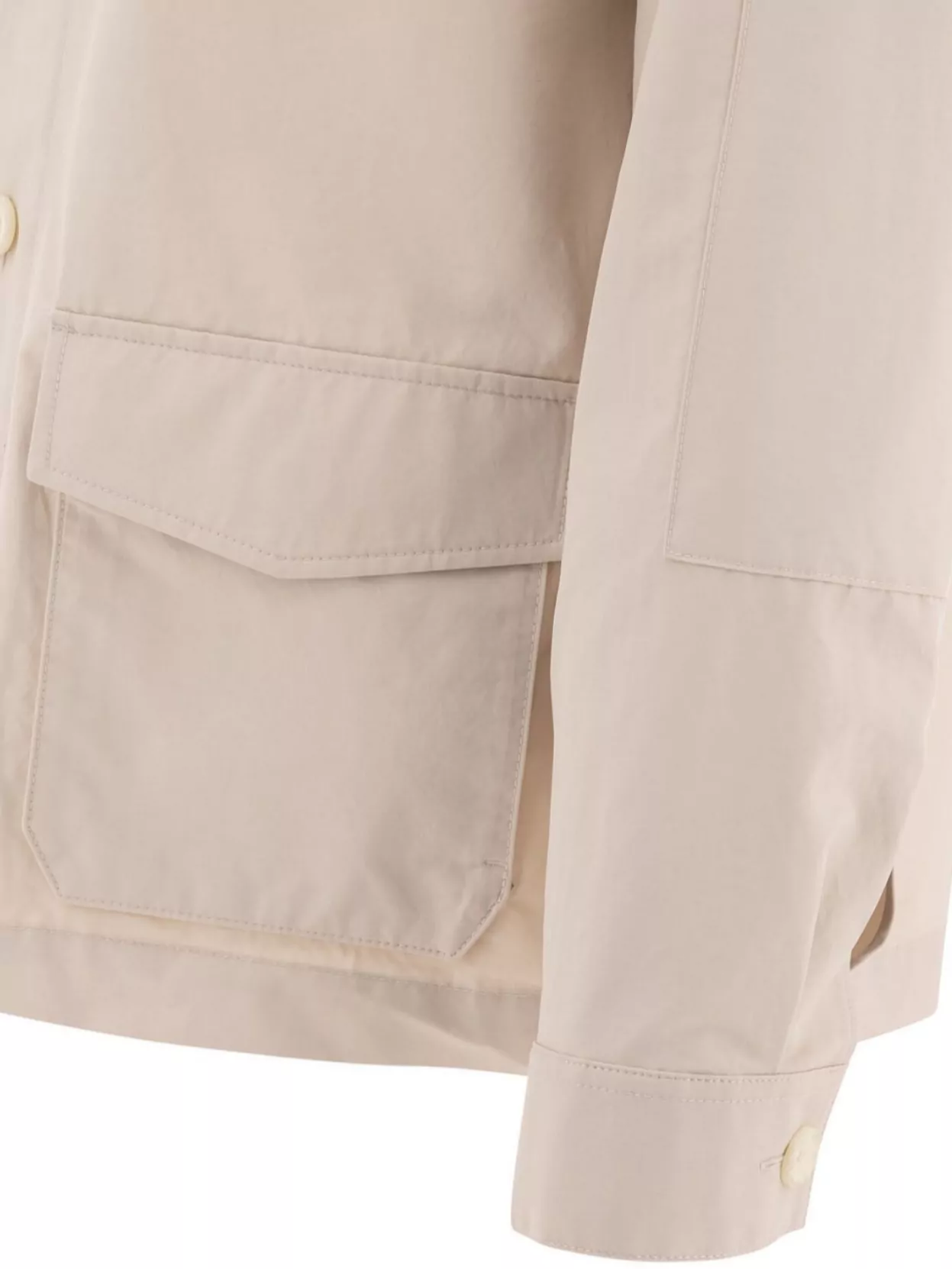 Vince Long Sleeve Point Collar Front Pocket Jackets