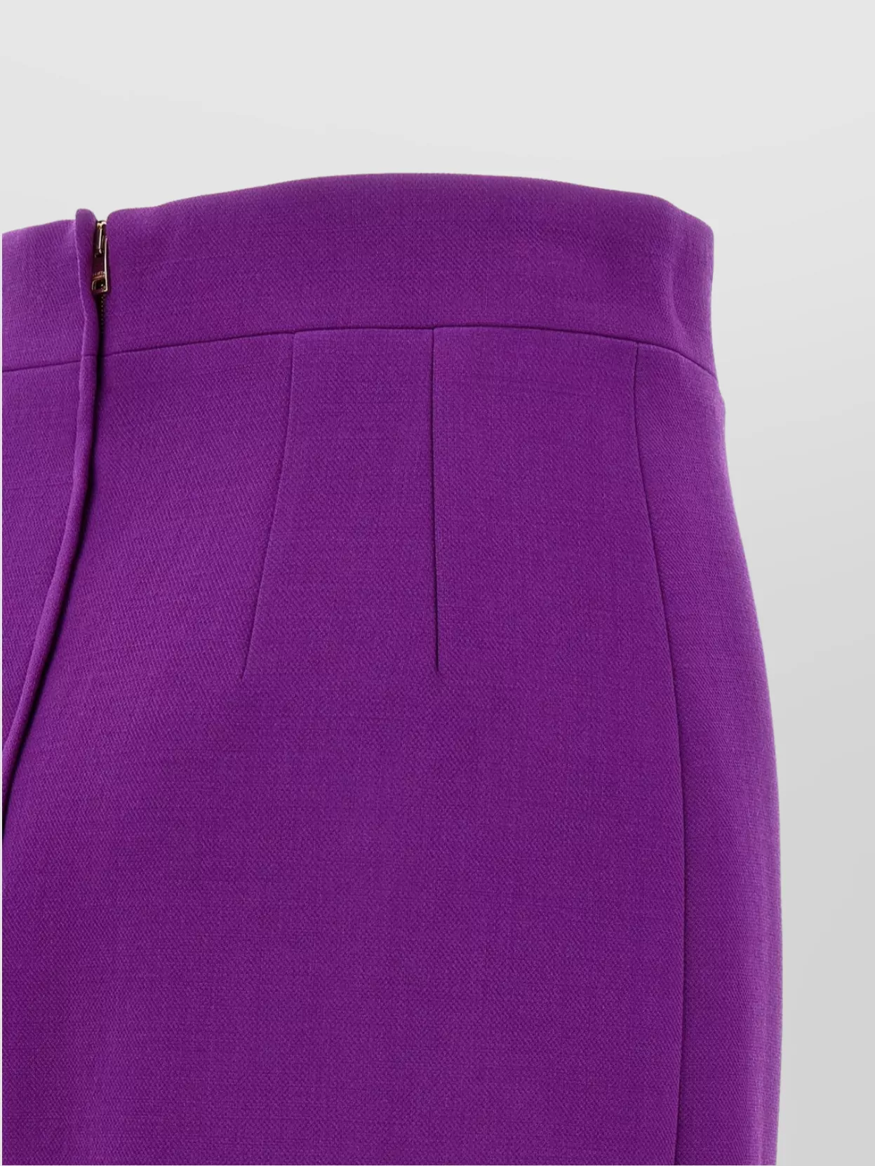 Dolce&Gabbana High-Waisted Pleat Detail Metallic Logo Skirt