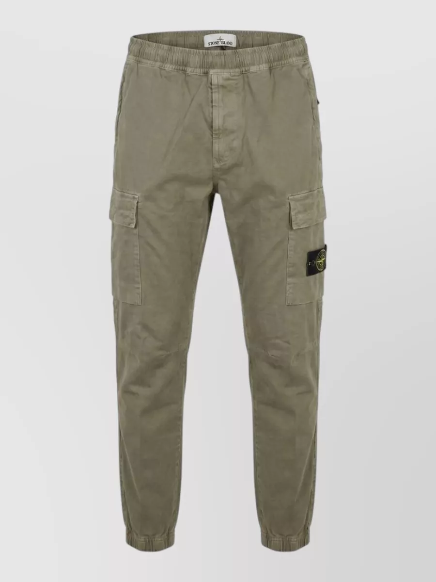 Stone Island cotton cargo trousers