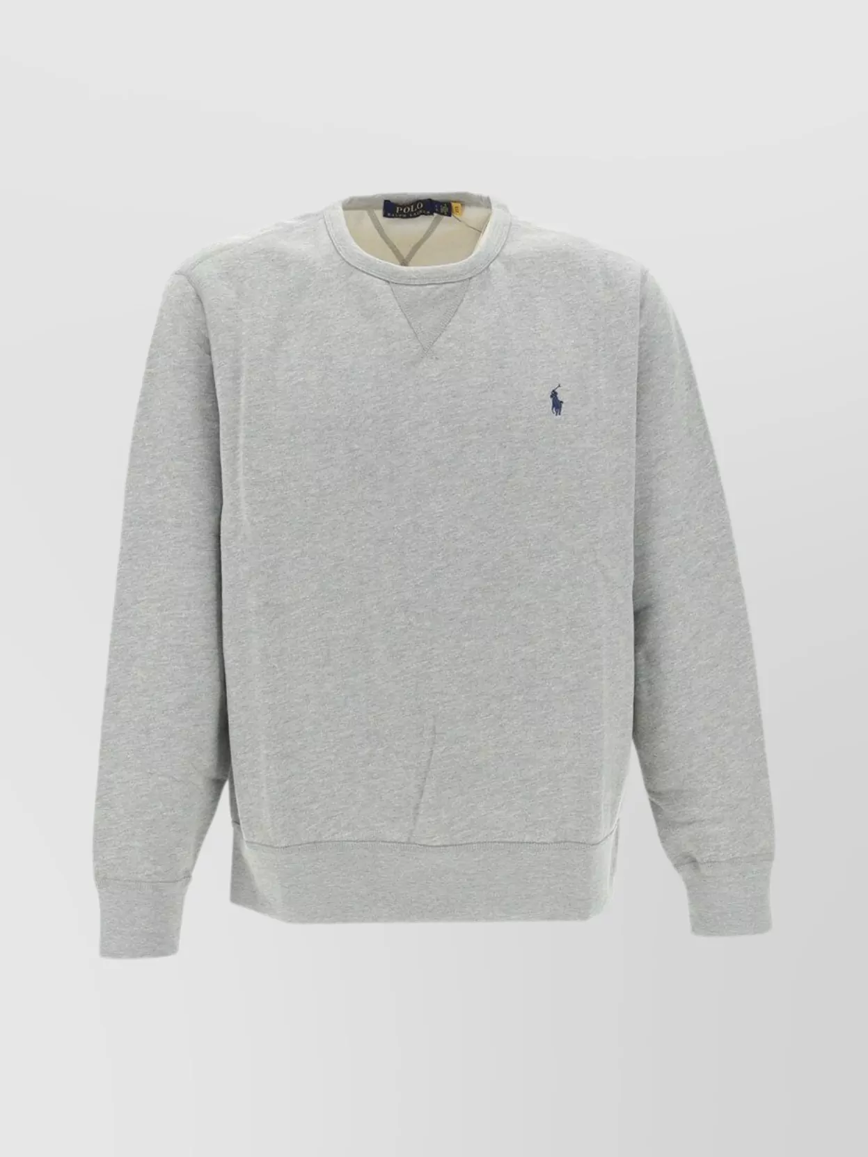 Shop Polo Ralph Lauren Ribbed Crew Neck Sweater With Long Sleeves