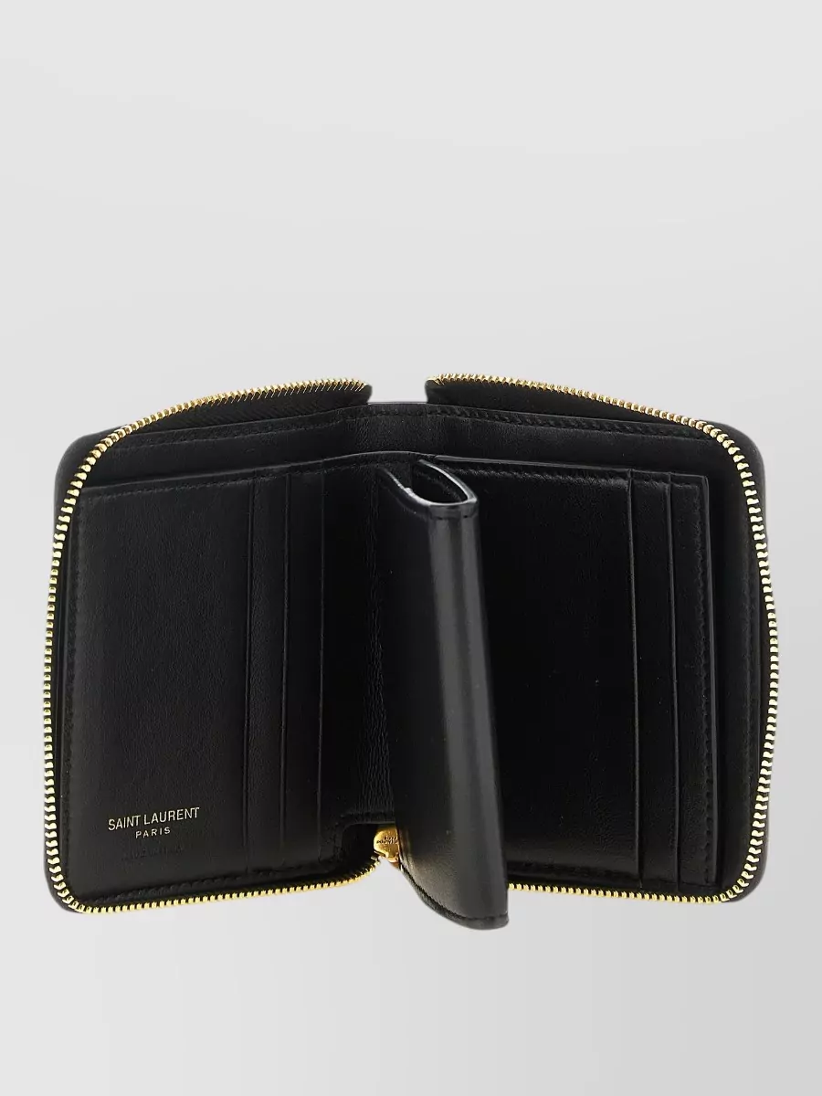 Saint Laurent Lamb Leather Quilted Wallet