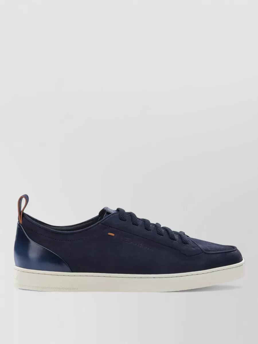 Santoni Leather Low-Top Sneakers