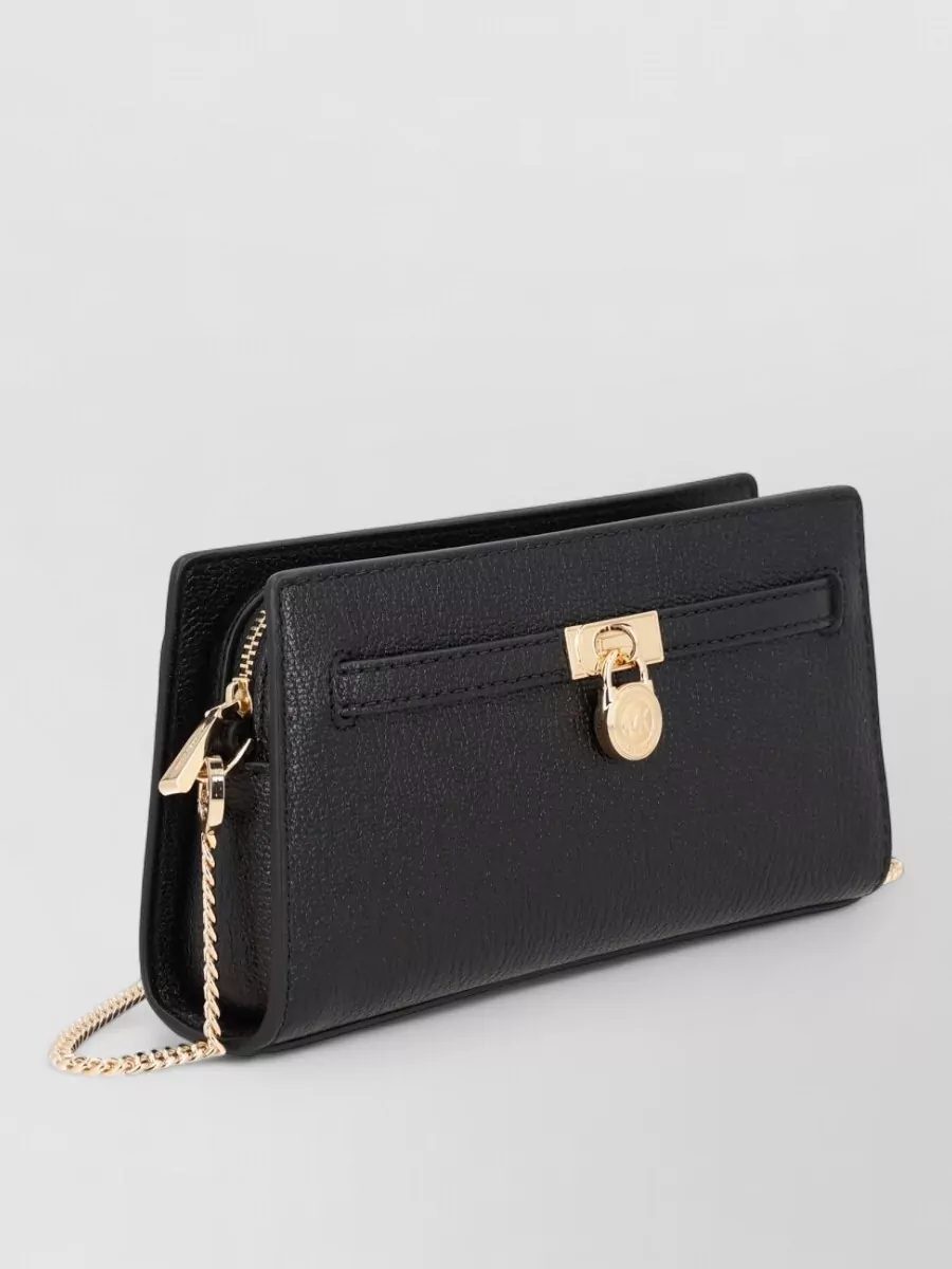 Michael Kors Chain Strap Crossbody Bag Gold Hardware Textured