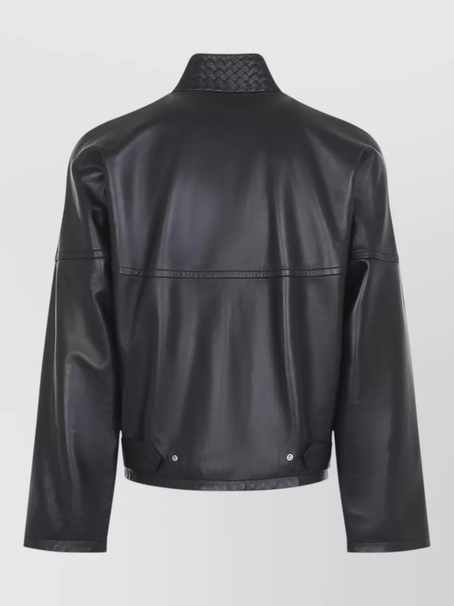 Bottega Veneta Leather Relaxed-Fit Jacket