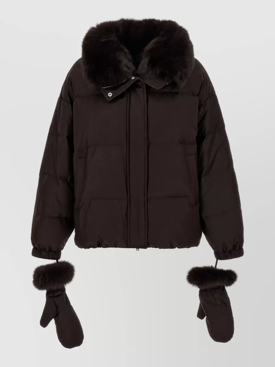 Yves Salomon Down Quilted Puffer Coat
