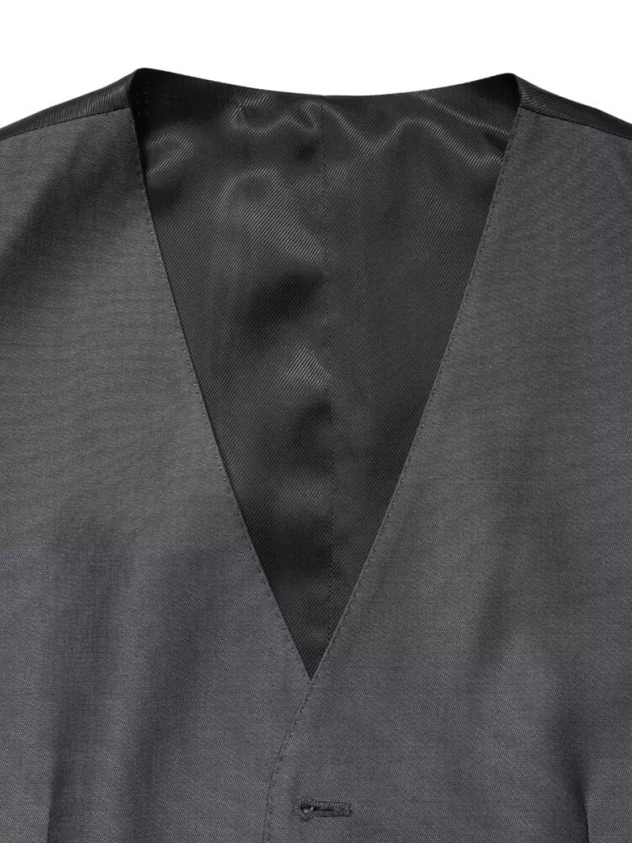 Dolce&Gabbana Virgin Wool Silk Single Breasted Waistcoat