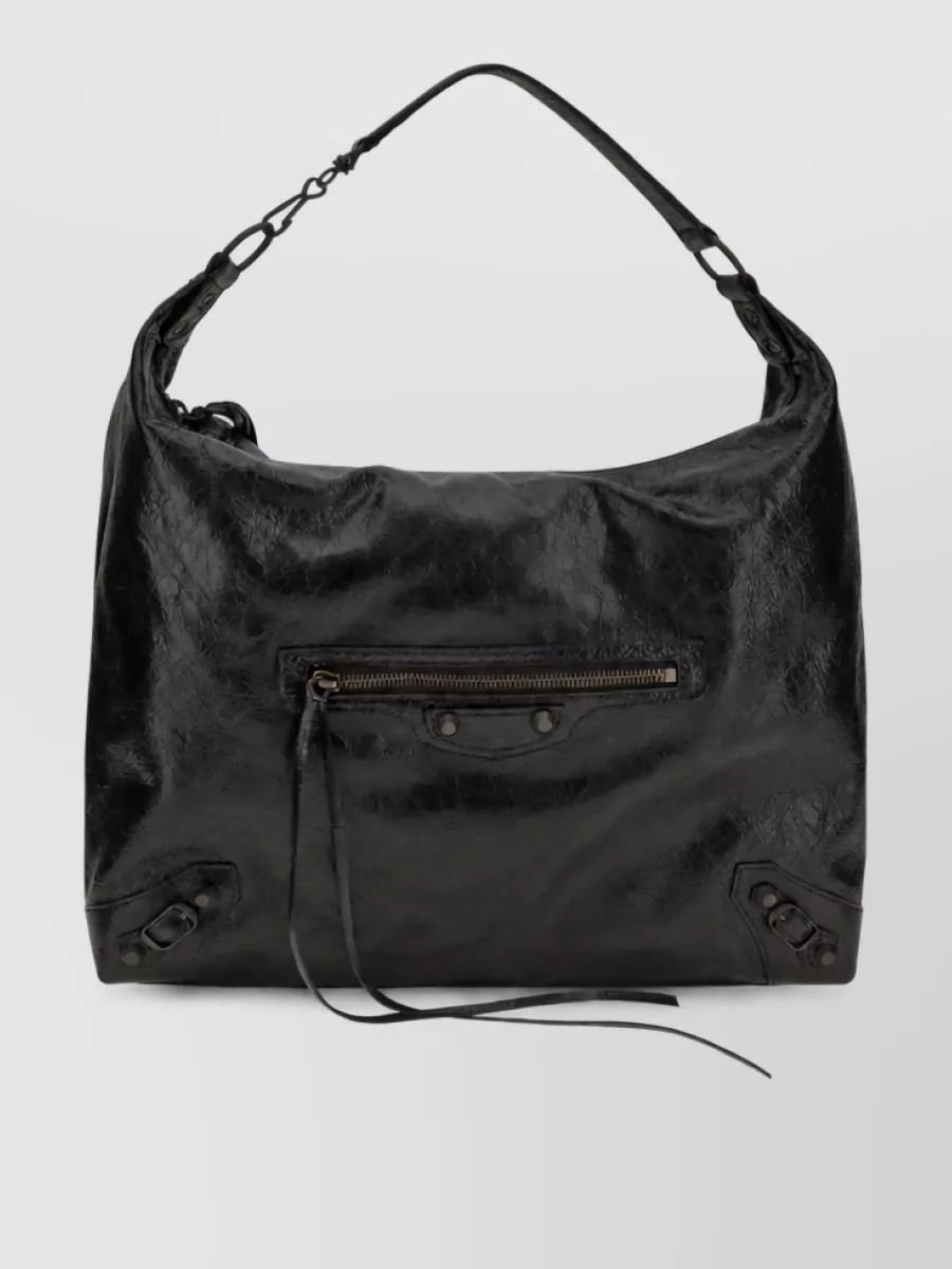 Balenciaga le city medium leather shoulder bag
