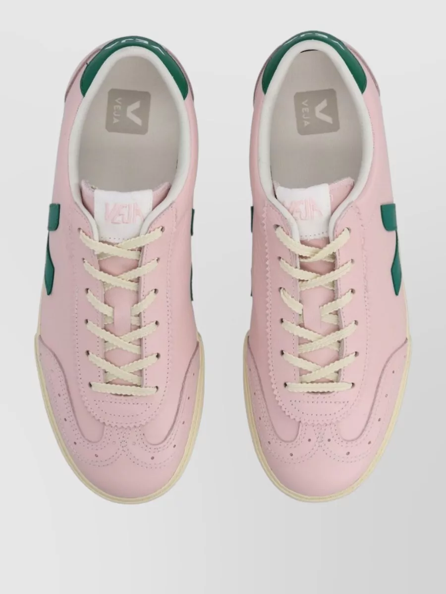 Veja Leather Volley Low-Top Sneakers