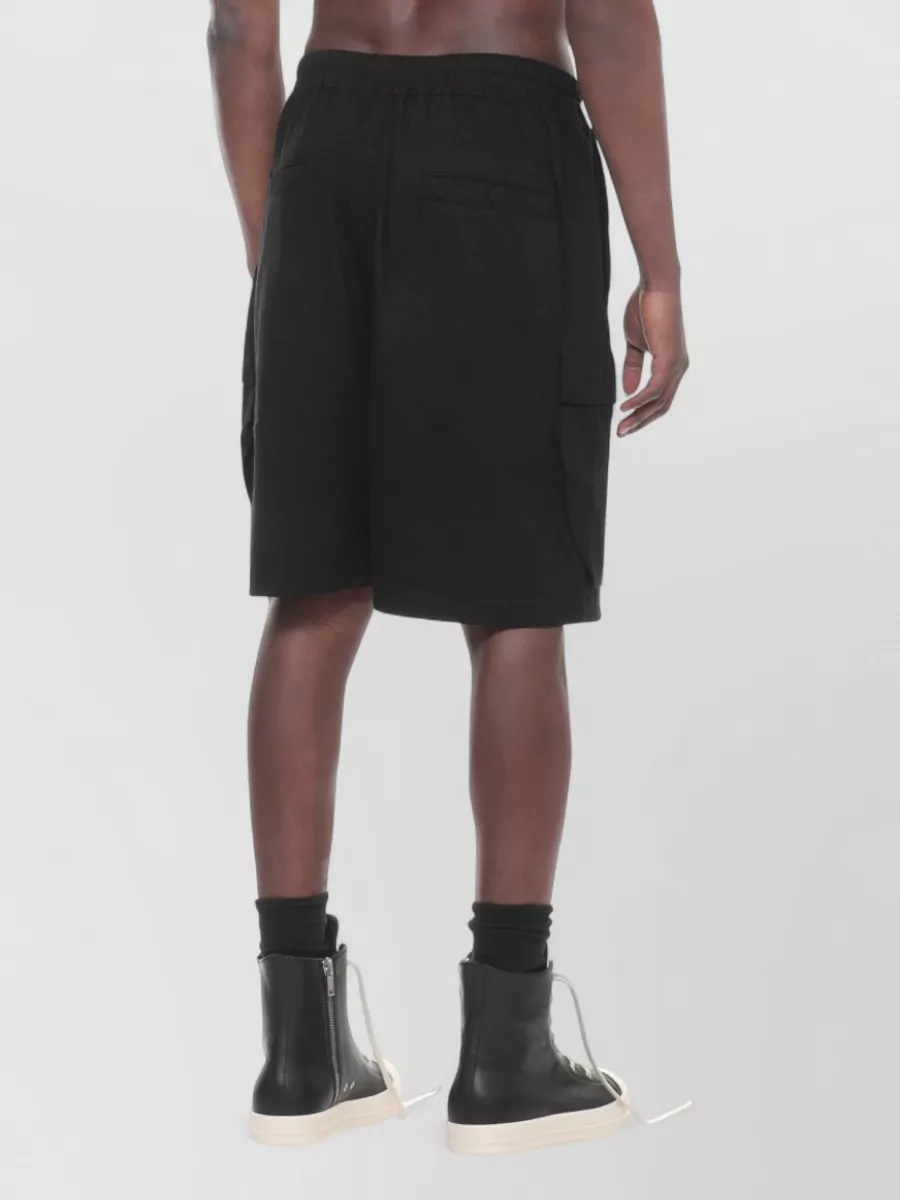 Rick Owens Drkshdw Cotton Cargo Bermuda Shorts