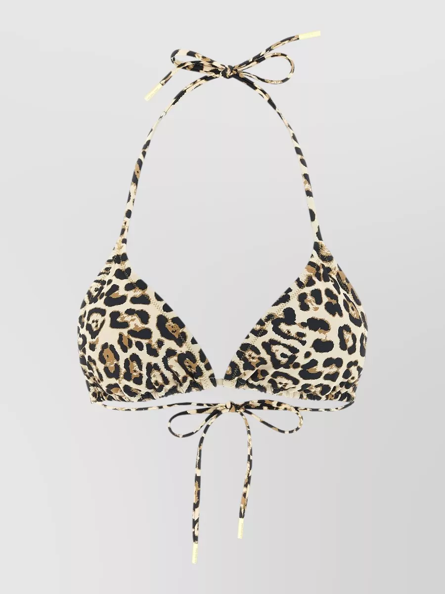 Goldbergh Printed triangle bikini top