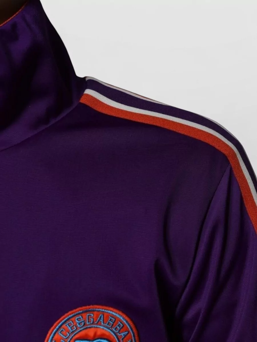 Dolce&Gabbana Polyester Colorblock Zip-Up Track Jacket