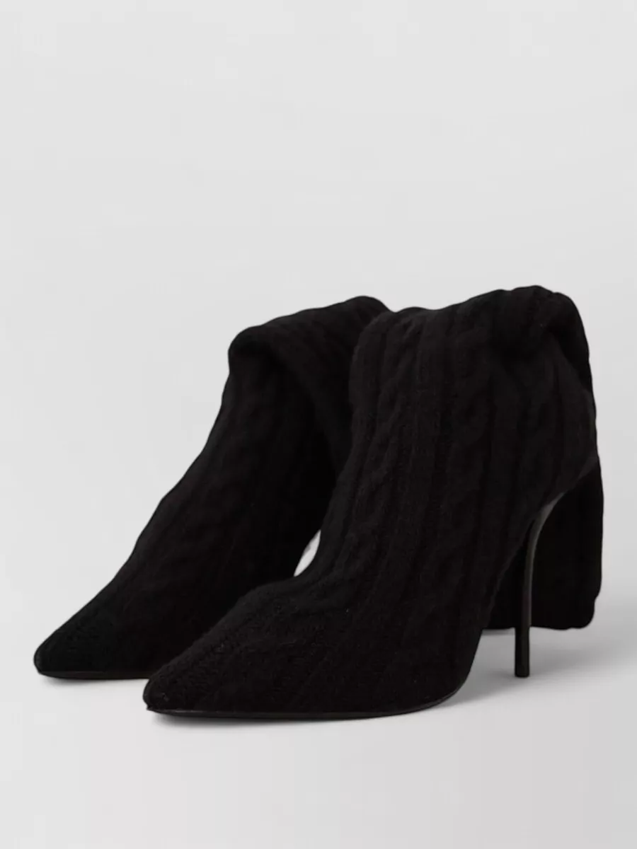 Dolce&Gabbana cable-knit knee-high sock boots