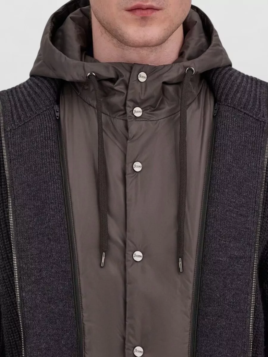 Herno Virgin Wool Hooded Jacket
