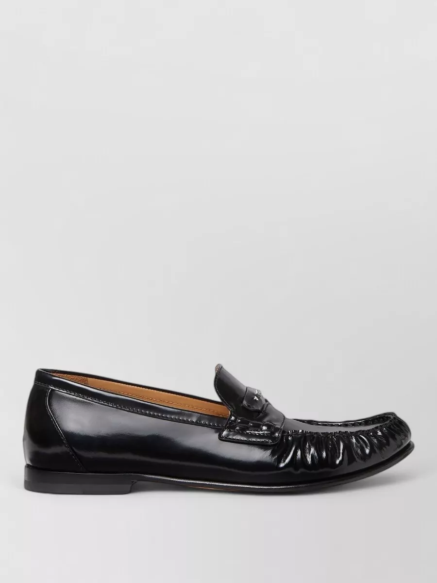 Fendi leather loafers