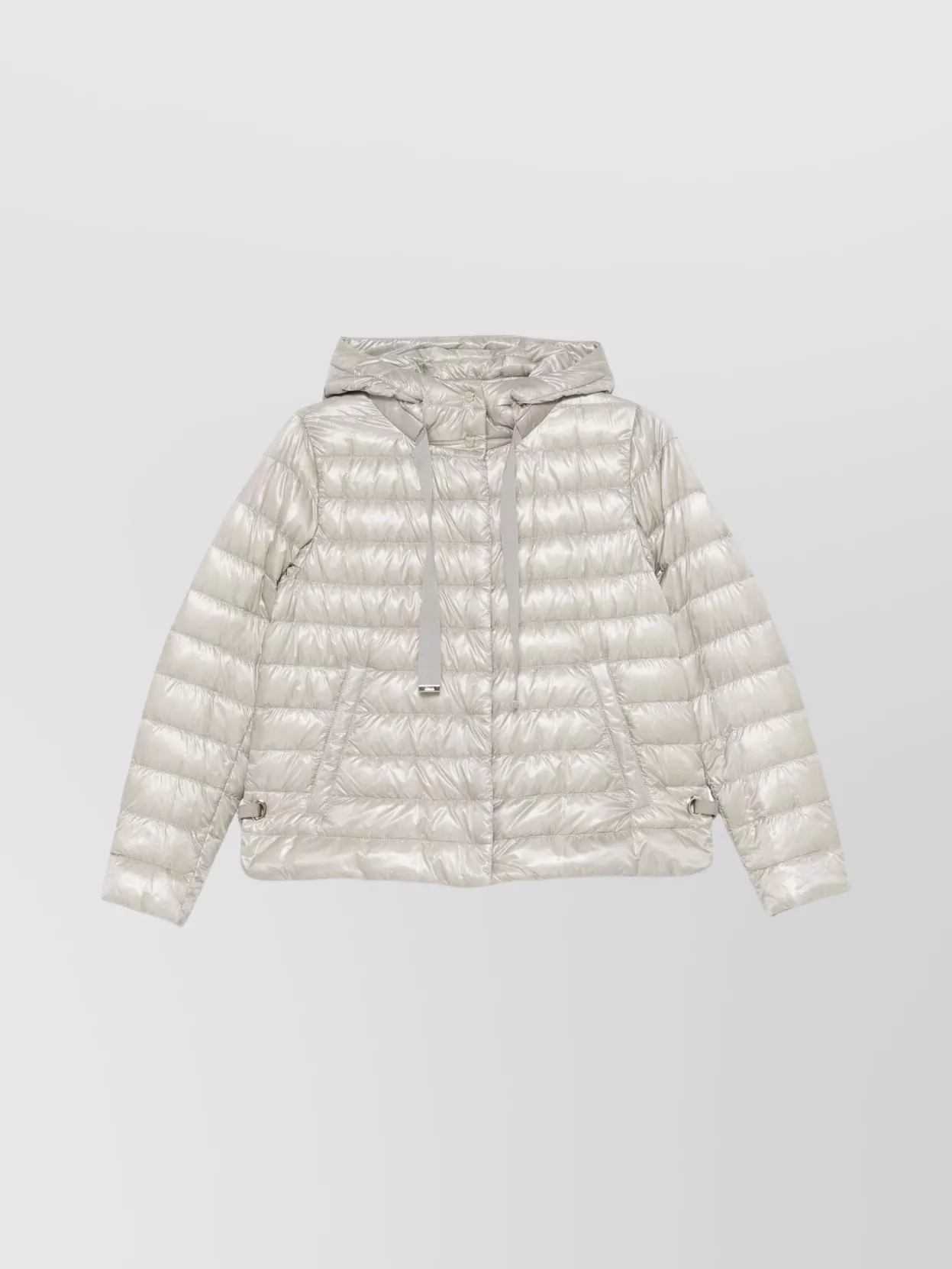 HERNO QUILTED JACKET WITH HOOD AND POCKETS