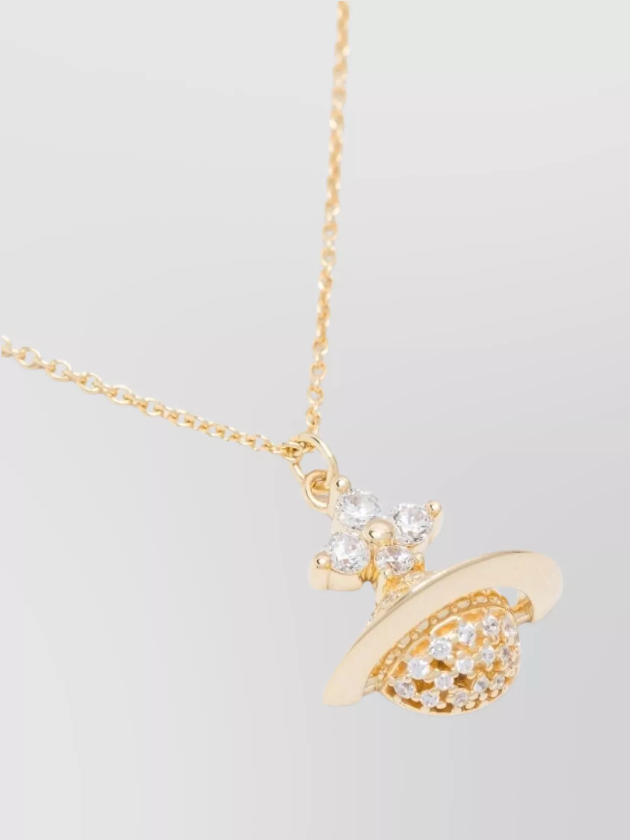 Vivienne Westwood Crystal Chain Pendant Necklaces