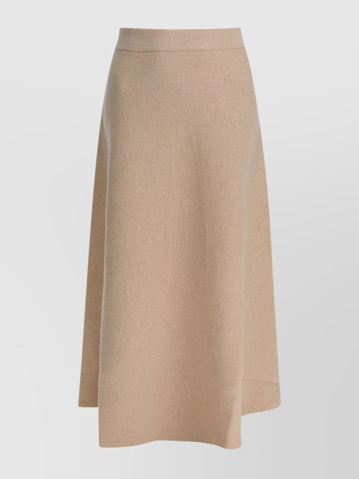 Max Mara Flared Skirt Made From Wool And Cashmere In Brown