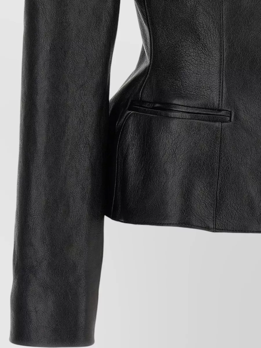 Magda Butrym Leather Single Breasted Coat