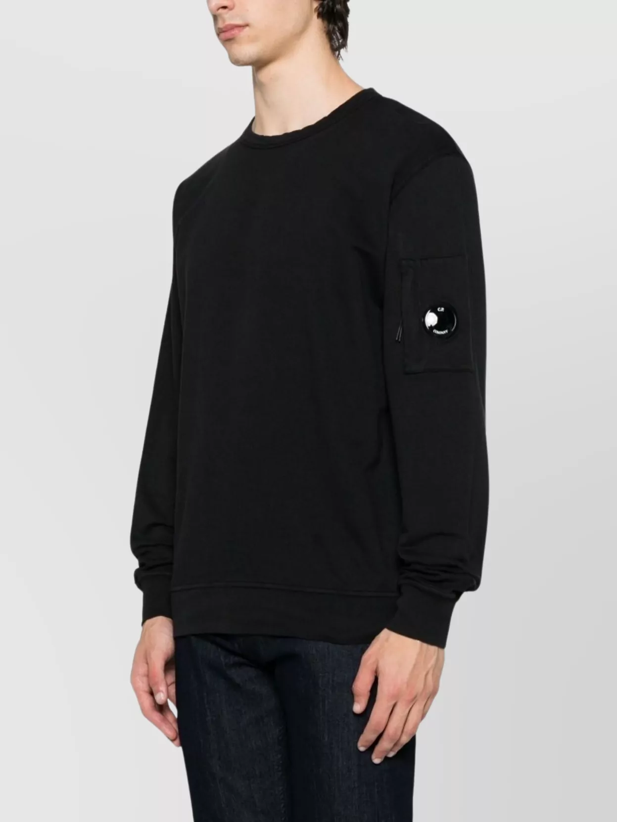 C.p. Company Crew Neck Sweatshirts In Light Fleece