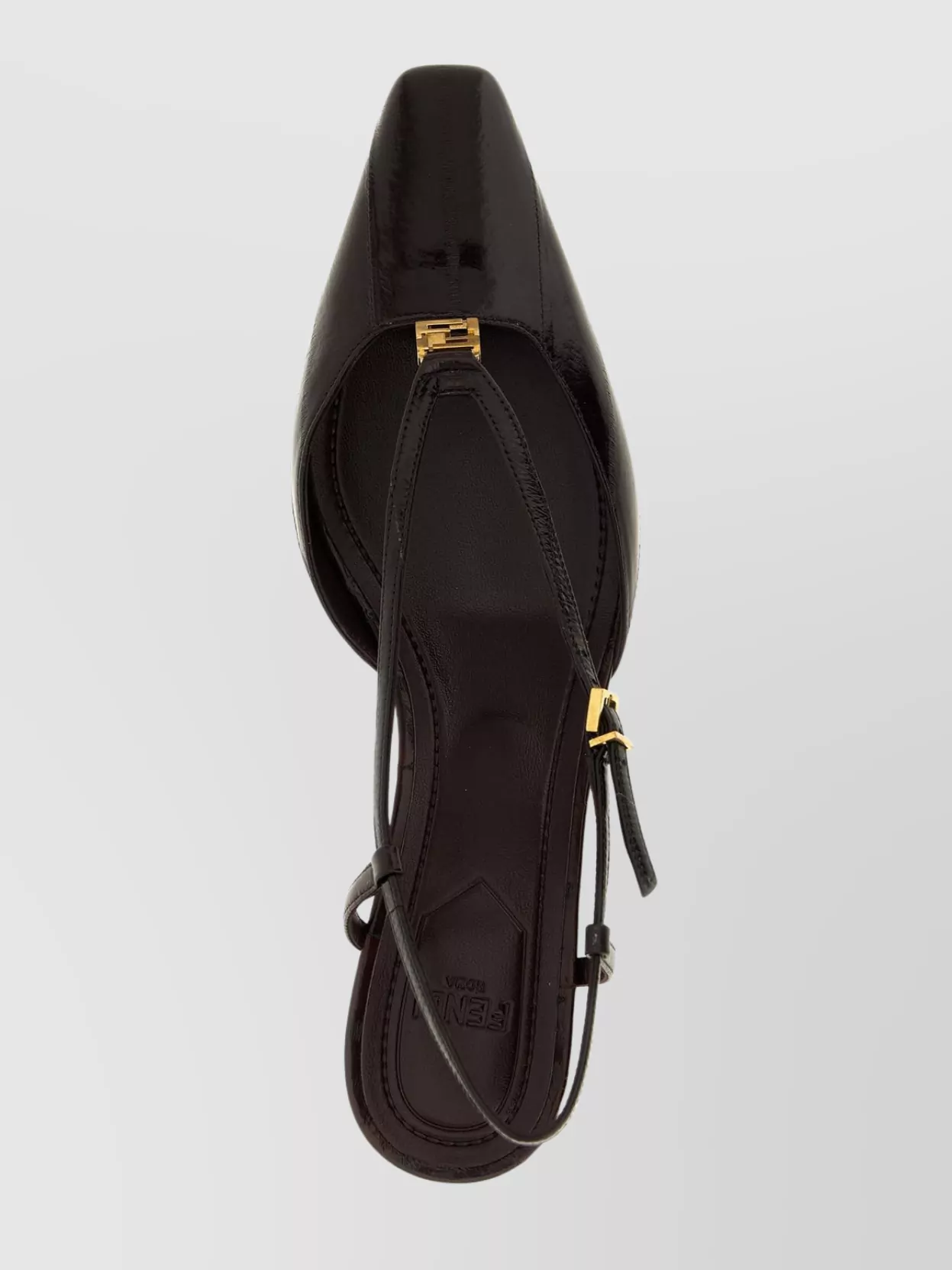 Fendi Ffold Slingback Buckle Detail
