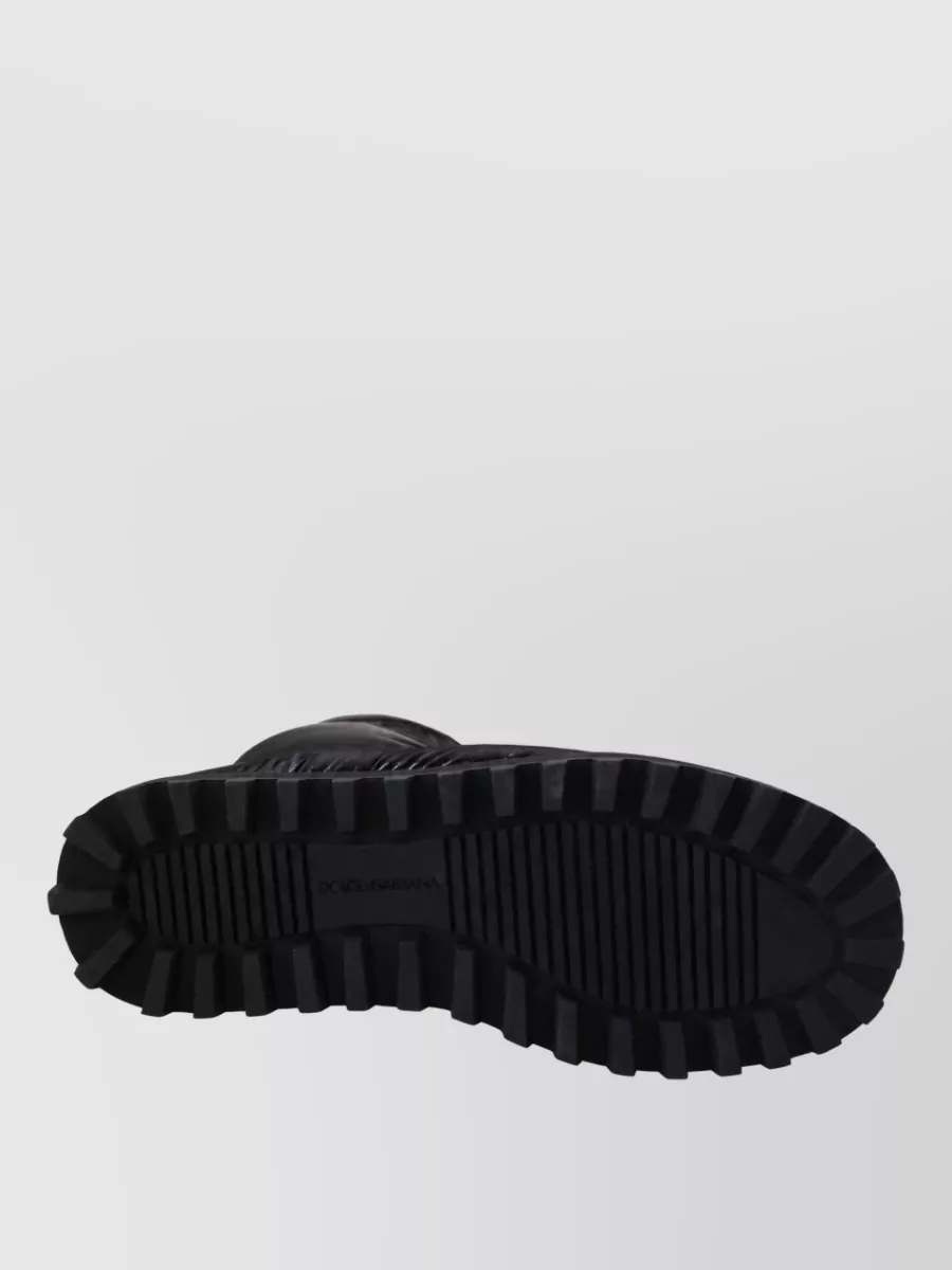 Dolce&Gabbana Quilted Padded Mid Calf Boots