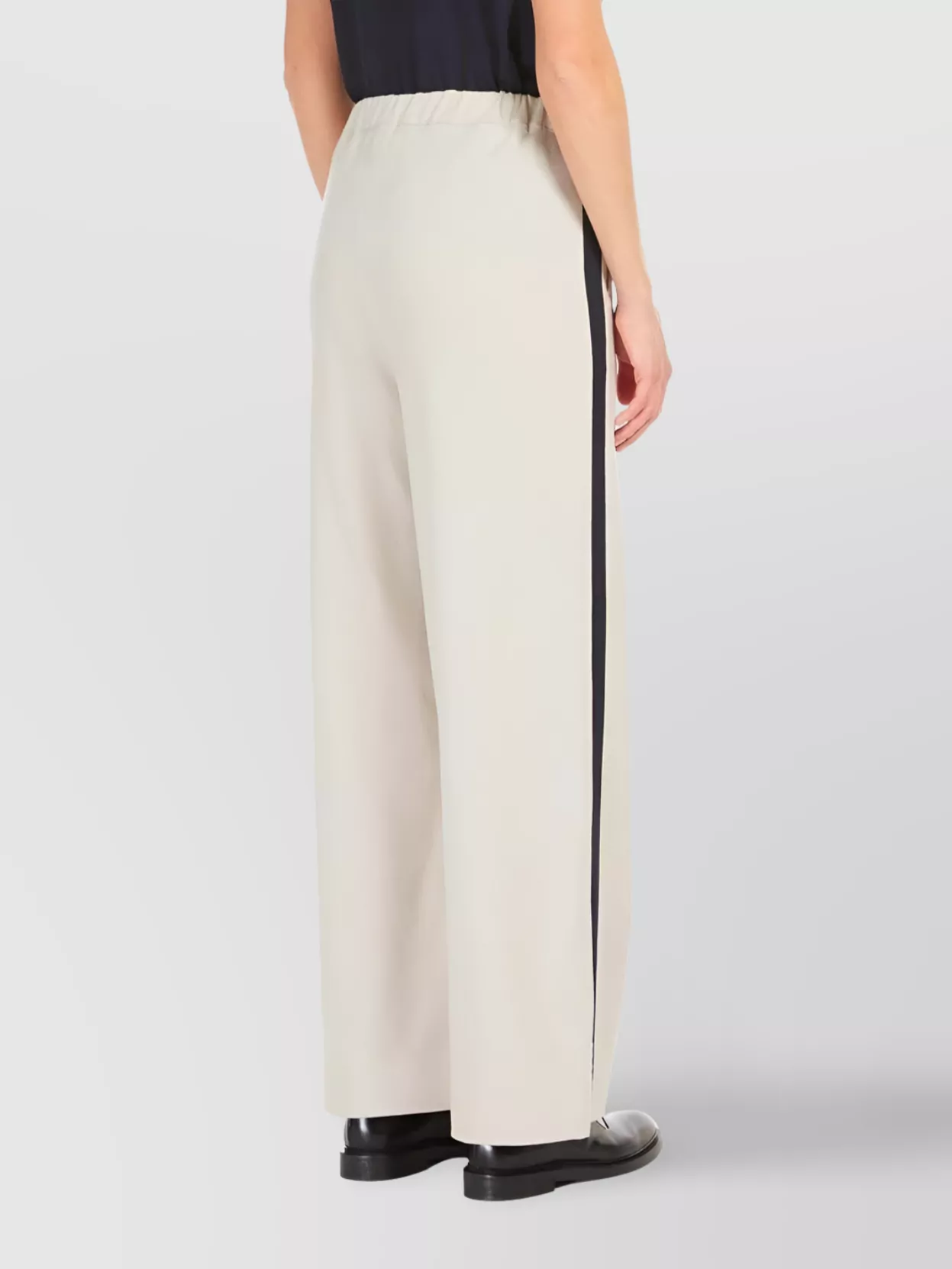 Shop 's Max Mara Flannel Trousers Side Bands