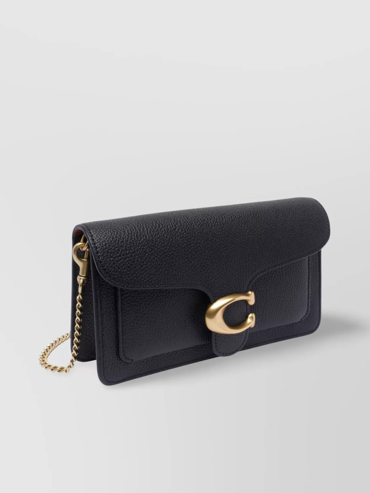 Coach Chain Strap Textured Shoulder Bag