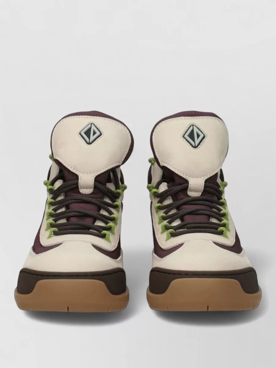 Christian Dior suede leather high-top sneakers