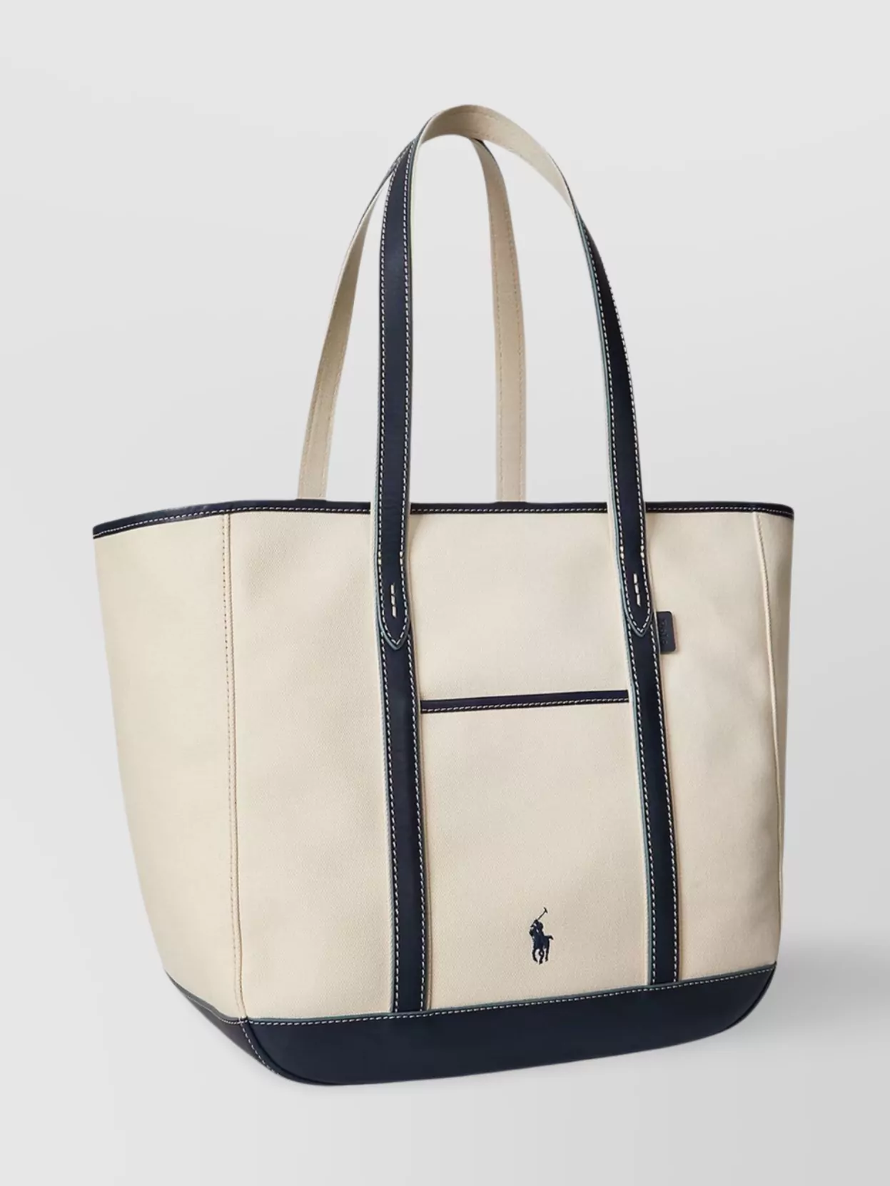 Polo Ralph Lauren Canvas And Leather Shoulder Bag