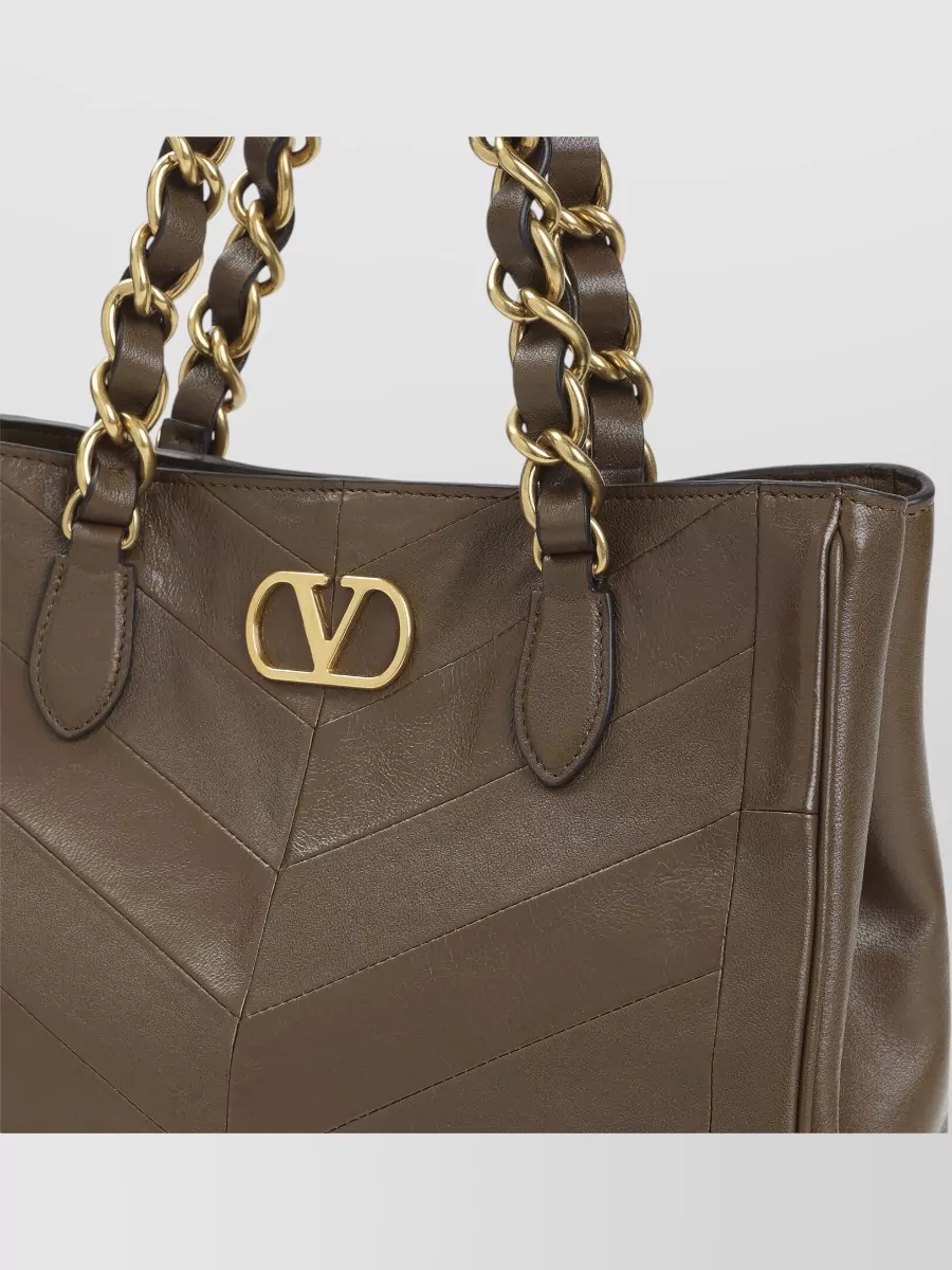Valentino Garavani Vlogo Signature Small Leather Shoulder Bag