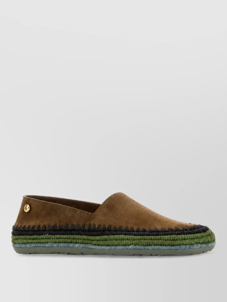 Loewe Paula's Ibiza suede leather espadrilles