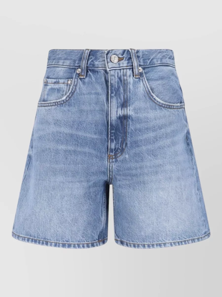 Anine Bing Straight Cotton Knee-Length Shorts
