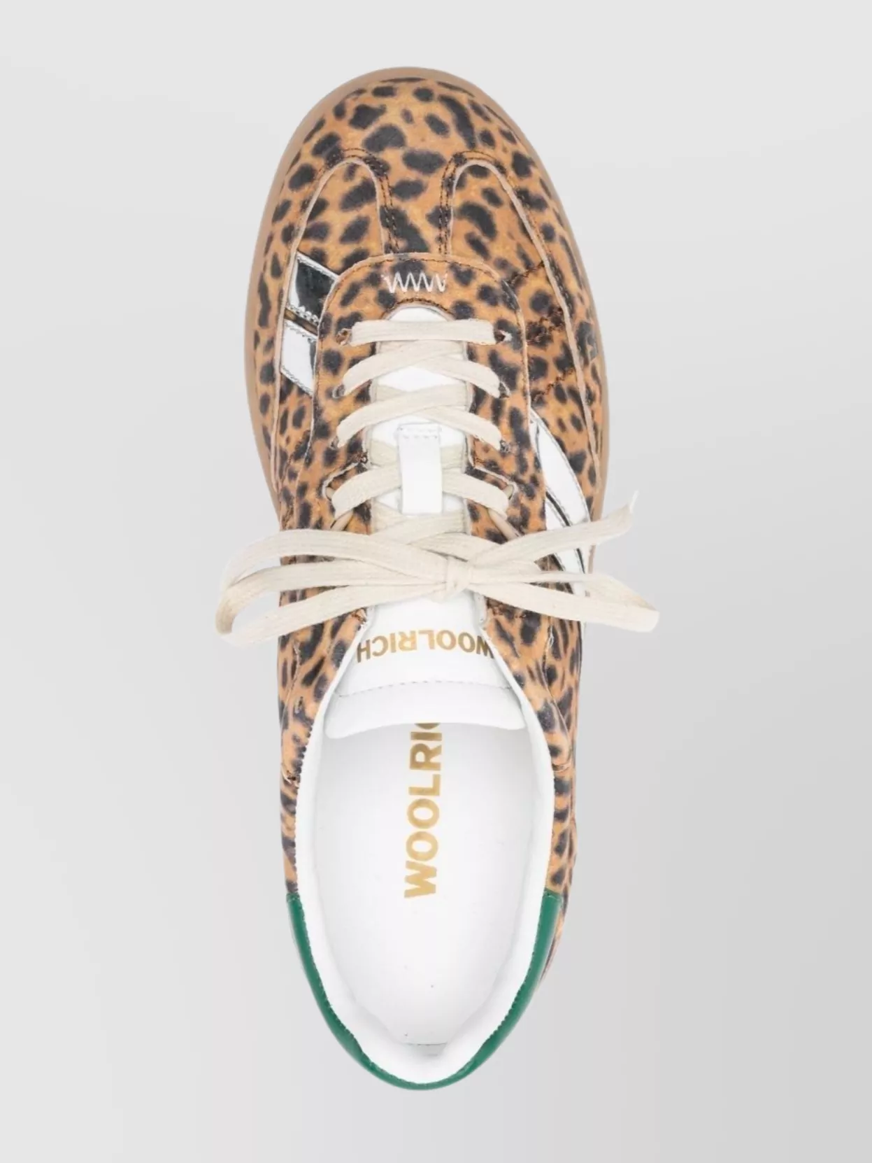 Woolrich Animal Print Low-Top Sneakers With Rubber Sole