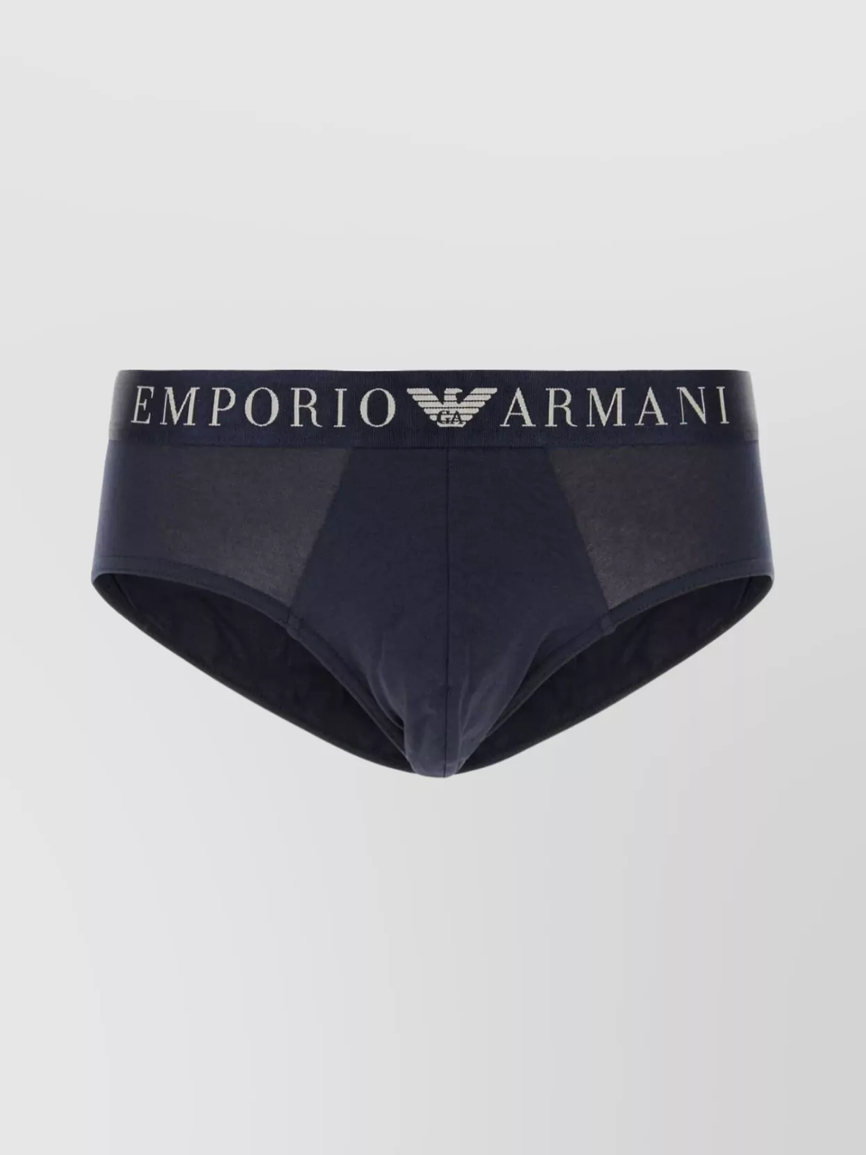 Shop Emporio Armani Stretch Cotton Brief Elastic Waistband