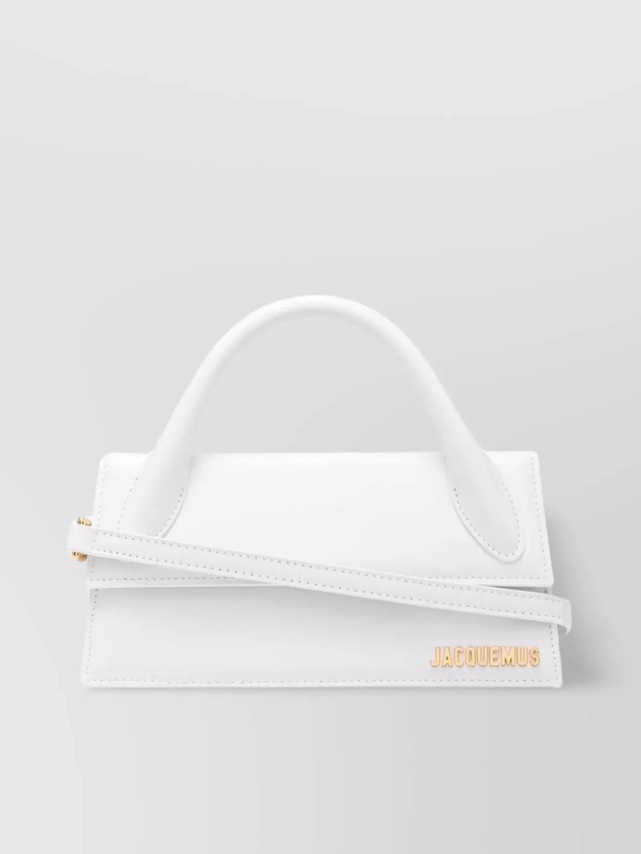 Shop Jacquemus Long Tote Bag With Detachable Strap And Circular Handle