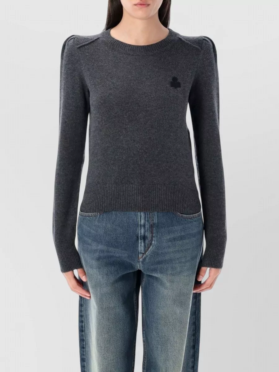 Isabel Marant Etoile Ribbed Logo-Embroidered Sweater