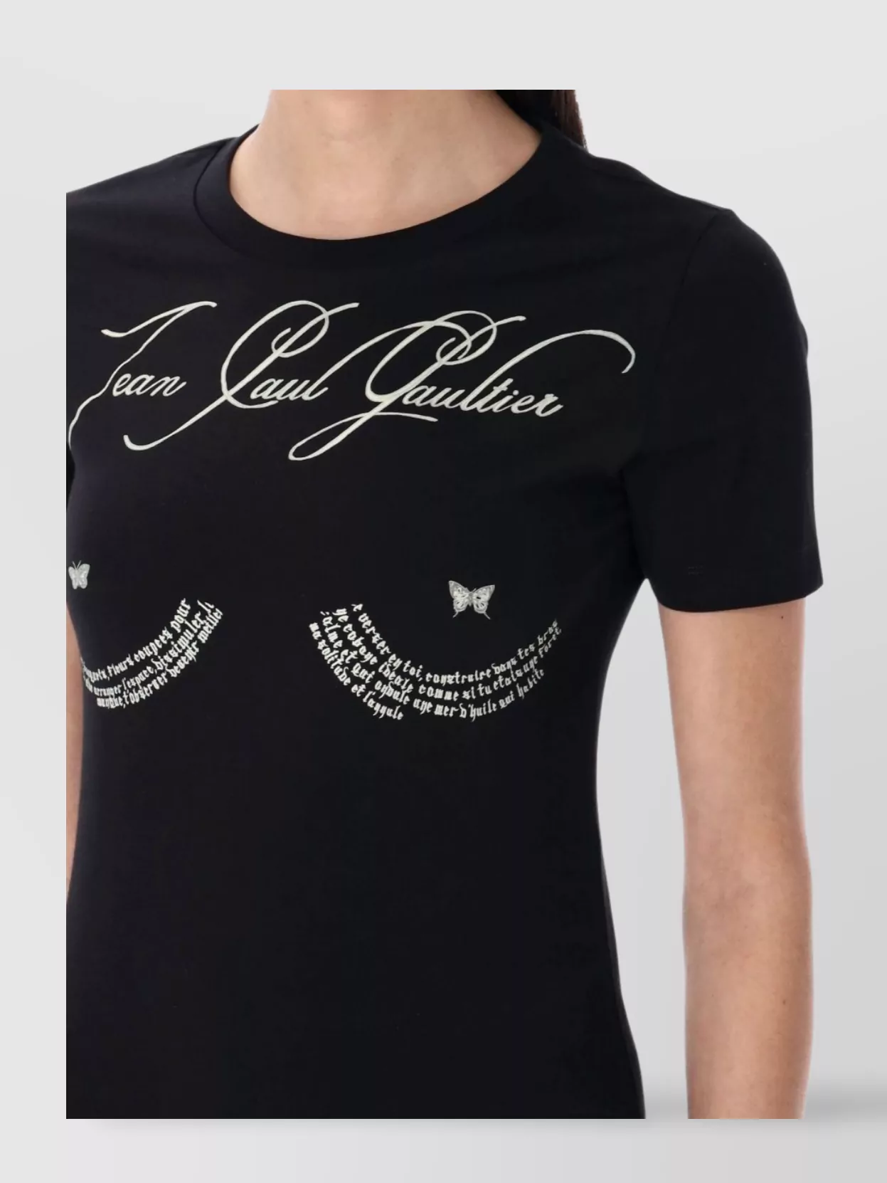 Shop Jean Paul Gaultier Graphic Print Cotton Blend T-shirt
