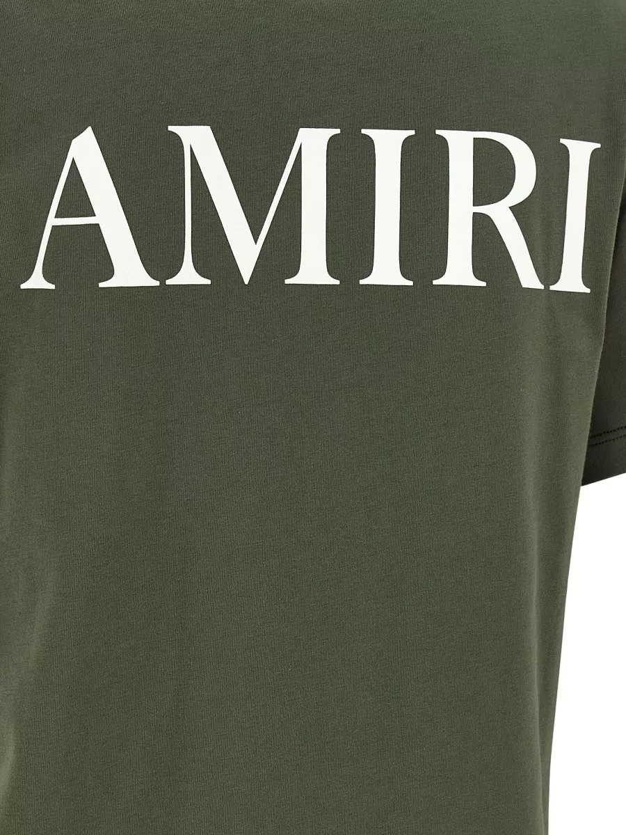 Amiri Logo Print T Shirt Crew Neck Back